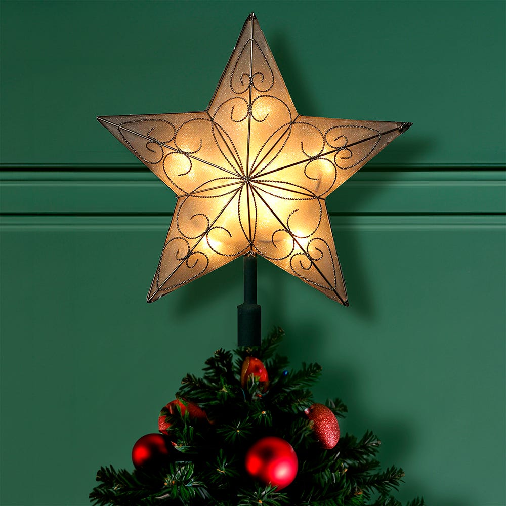 Kurt Adler 8.5-Inch Indoor UL Star Treetop